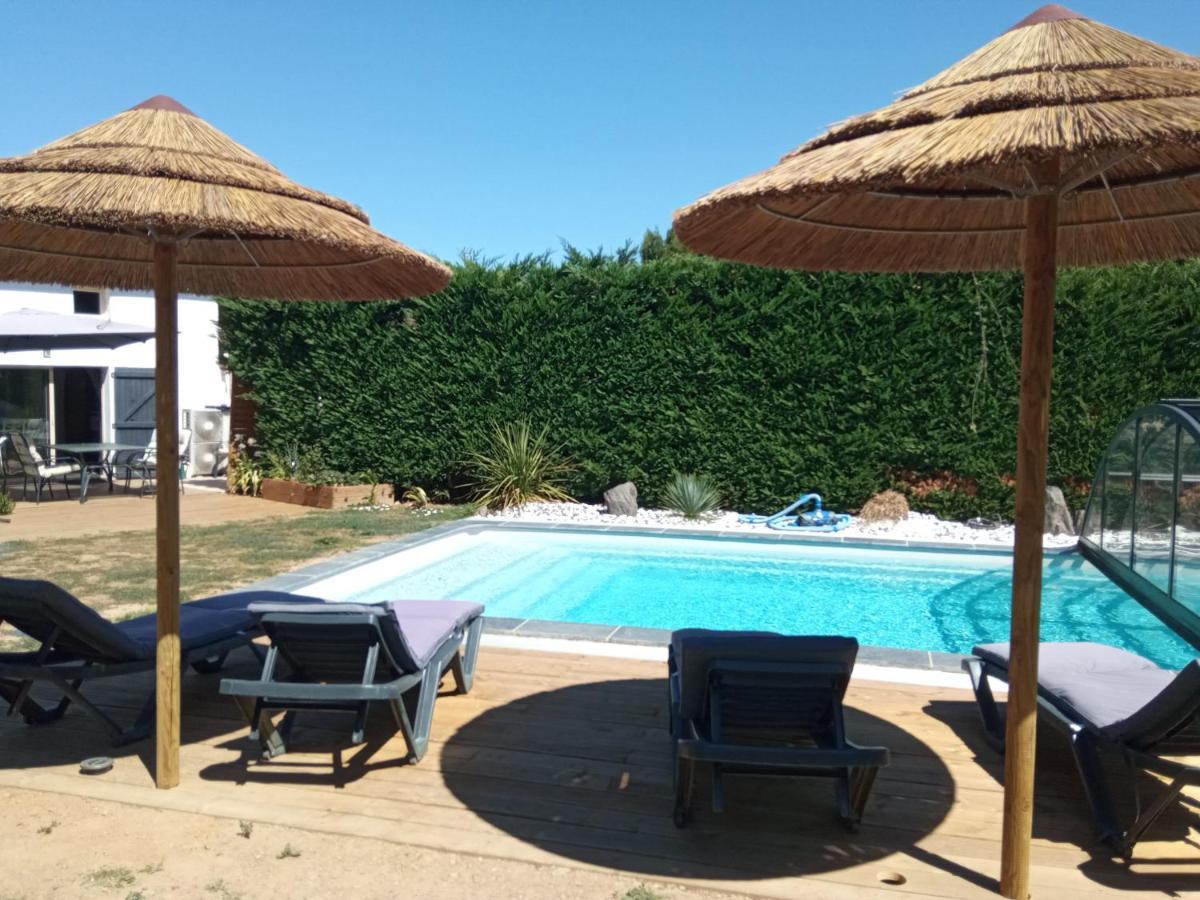 לינה וארוחת בוקר Le Champ-Saint-Pere Mas Des Vignes Piscine Chauffee מראה חיצוני תמונה