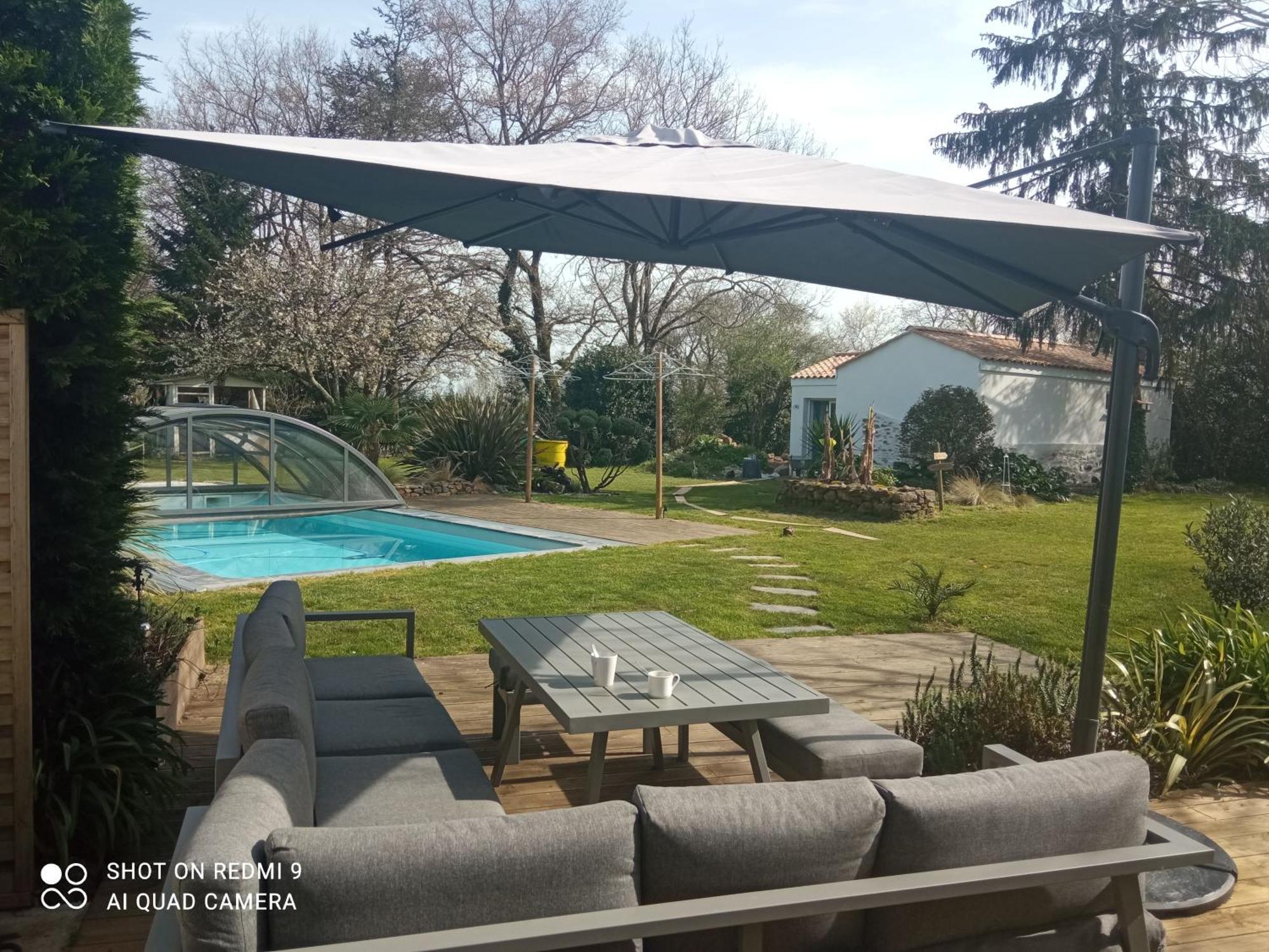 לינה וארוחת בוקר Le Champ-Saint-Pere Mas Des Vignes Piscine Chauffee מראה חיצוני תמונה